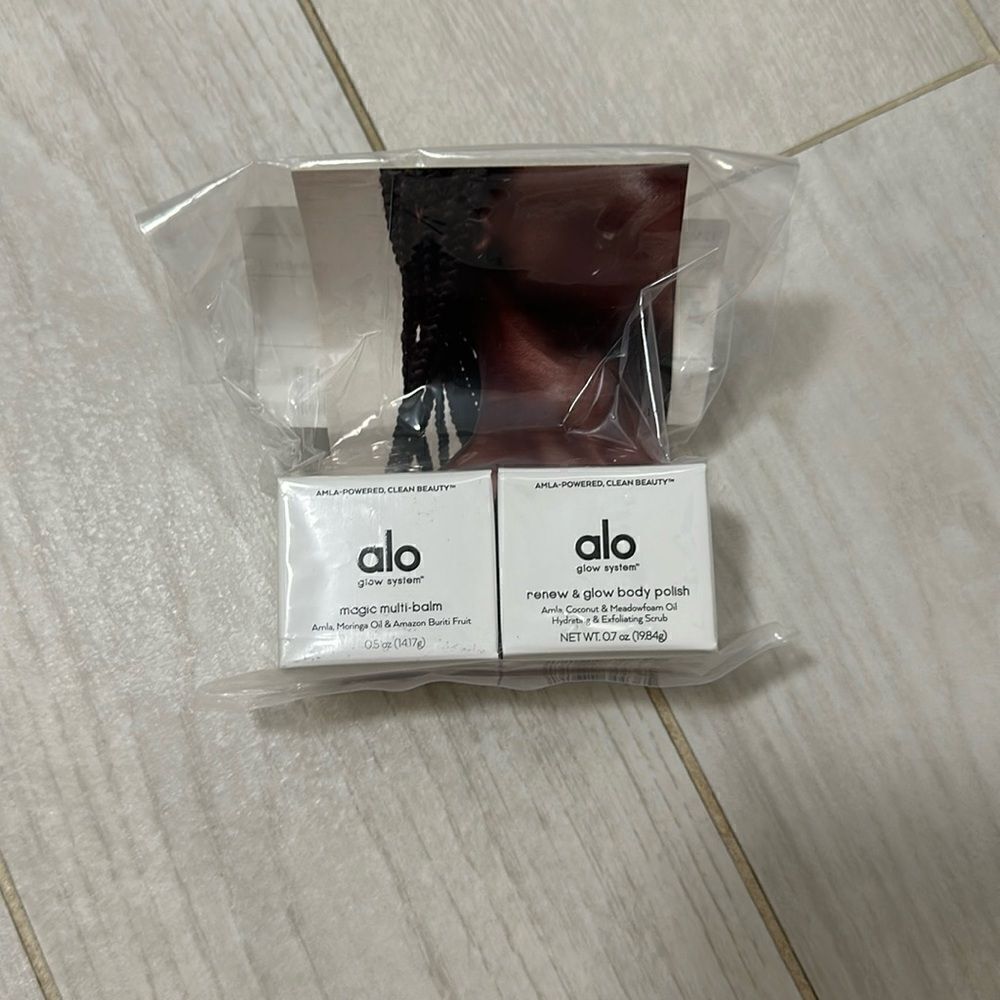 Alo NWT body polish and balm